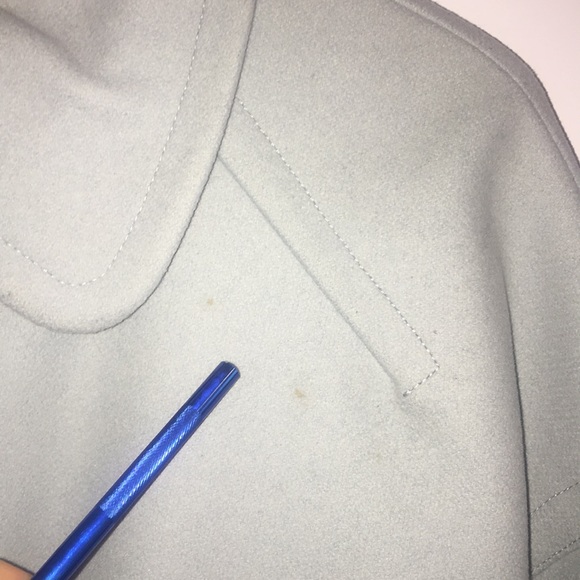 REISS Belted Wool Coat Light Blue Size XS - Picture 6 of 11